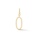 18K Gold-Plated Plaza Small Number 0 Charm