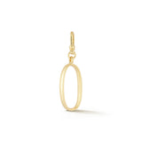 18K Gold-Plated Plaza Small Number 0 Charm