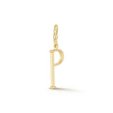 18K Gold-Plated Plaza Small Letter P Charm