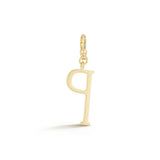 18K Gold-Plated Plaza Small Letter P Charm