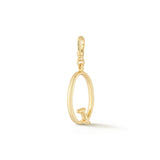 18K Gold-Plated Plaza Small Letter Q Charm