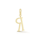 18K Gold-Plated Plaza Small Letter R Charm