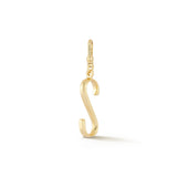 18K Gold-Plated Plaza Small Letter S Charm