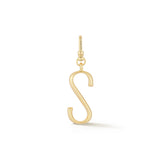 18K Gold-Plated Plaza Small Letter S Charm