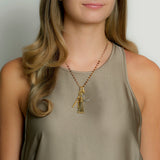 18K Gold-Plated Plaza Small Letter R Charm