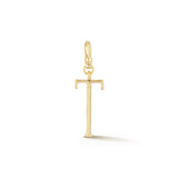 18K Gold-Plated Plaza Small Letter T Charm