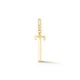 18K Gold-Plated Plaza Small Letter T Charm