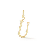 18K Gold-Plated Plaza Small Letter U Charm