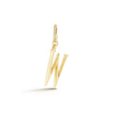 18K Gold-Plated Plaza Small Letter W Charm