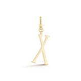 18K Gold-Plated Plaza Small Letter X Charm