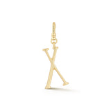 18K Gold-Plated Plaza Small Letter X Charm