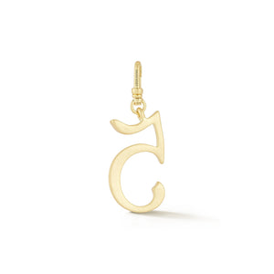 18K Gold-Plated Plaza Small Number 5 Charm