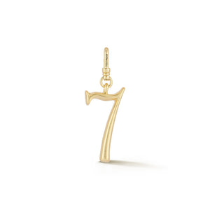 18K Gold-Plated Plaza Small Number 7 Charm