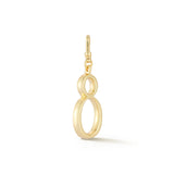 18K Gold-Plated Plaza Small Number 8 Charm