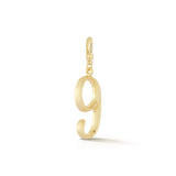 18K Gold-Plated Plaza Small Number 9 Charm