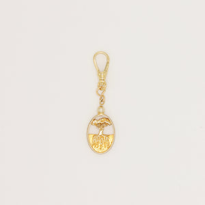 Deep Roots Frost Fine Rooted Tree Gold Vermeille Charm