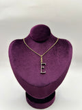 Frost Fine 10k & Diamond Pavé Initial E Charm