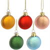 Macaroon Ornaments - Set of 5 - Gold, Red, Blue, Green, Pink