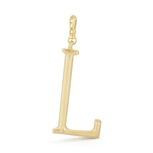 18K Gold-Plated Plaza Large Letter L Charm