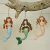 Mermaid Ornament, Felt - Blue - Blue