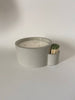 Concrete 3 Wick Candle with Match Holder