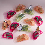 Fuchsia and Pink Acetate Mexican Primrose Hair Claw