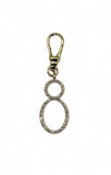 Frost Fine 10k & Diamond Pavé  Number 8 Charm