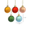Macaroon Ornaments - Set of 5 - Gold, Red, Blue, Green, Pink