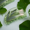 Lotus Flower Hair Claw in Clear Green Acetate
