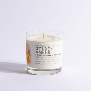 Golden Amber - Medium Glass - Just Bee Candle