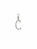 Silver Plaza "C" Initial Charm