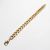 80's Style Chunky Goldplated Brass Curb Chain Bracelet
