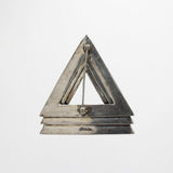 Santa Fe Triple Triangle Vintage 80's Sterling Silver Pin