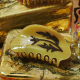 Fall Rosehip Flower Neutral Acetate Hair Claw