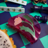 Fuchsia and Pink Acetate Mexican Primrose Hair Claw