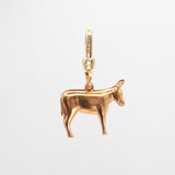 Golden Plated Donkey or Burro Strength Charm