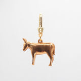 Golden Plated Donkey or Burro Strength Charm