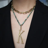 Plaza Limited Edition Silk Beaded Turquoise Necklace Base
