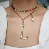 Plaza Limited Edition Silk Beaded Agate Coral Necklace Base