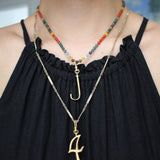 Plaza Limited Edition Silk Beaded Gemstone Necklace Base