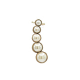 Major Color Graduated Pearl Ear Cuff