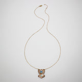 Lulu Frost Fine Nouveau Aquamarine Opal Pendant Necklace