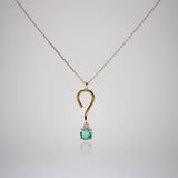 Lulu Frost Fine Emerald Question Mark Necklace