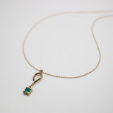 Lulu Frost Fine Emerald Question Mark Necklace