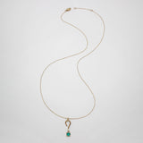 Lulu Frost Fine Emerald Question Mark Necklace