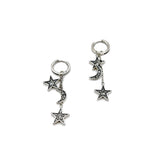 The Celestial Drop Earrings - Silver