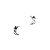 Crescent Moon Studs