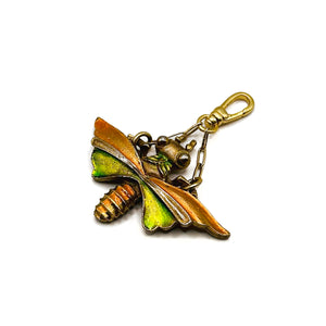 Vintage Hand Painted Insect 1970's Vibrant Charm