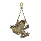 Vintage Enamelled Vibrant Green Froggy Charm