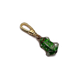Vintage Silver Enamelled Cloisonné Petite Frog Charm